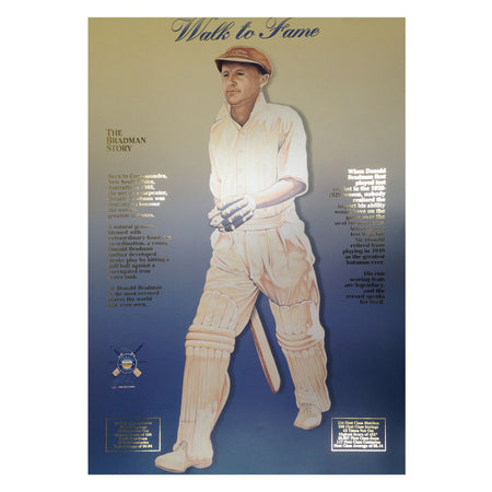 BRADMAN-Donald Bradman Signed Colour Photo with Baggy Green Cap from Bowral Museum