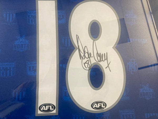 NORTH MELBOURNE-Wayne Carey Signed North Melbourne Jersey Framed