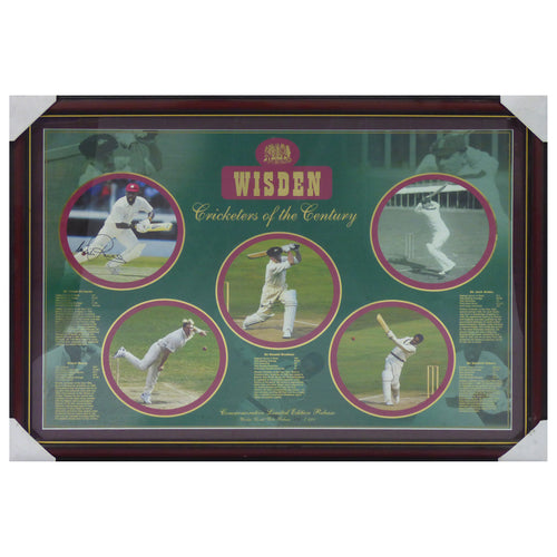 CRICKET-Wisden Cricketers of the Century Signed by Bradman/Sobers/Richards/Warne