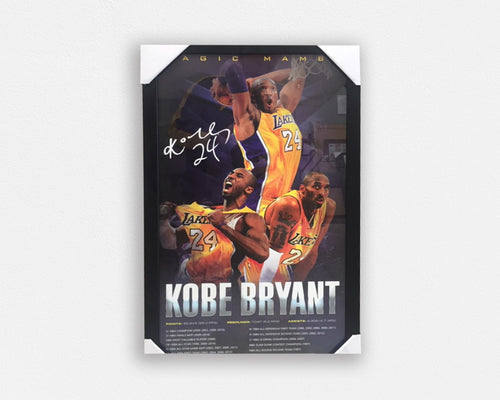 BASKETBALL-Kobe Bryant print Signed FRAMED