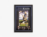 CARLTON-Chris Judd Signed Boot Tribute Frame