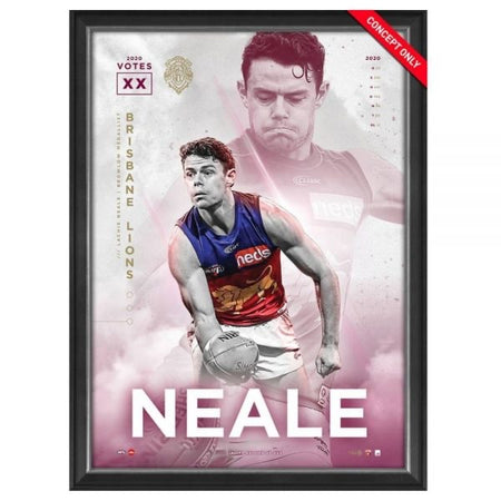 BRISBANE-Lachie Neale 2024 Premiers Signed Panoramic