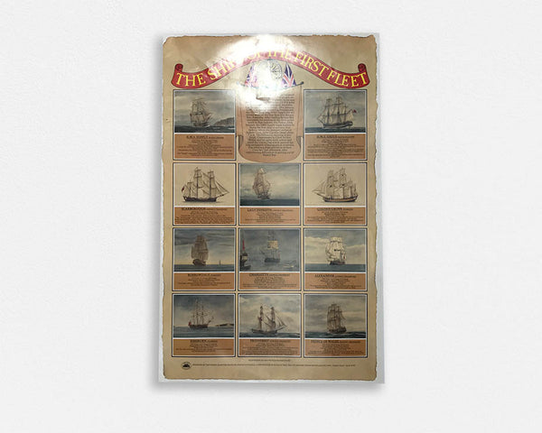 GENERAL-The Ships of the First Fleet Poster