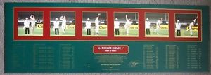 CRICKET-Richard Hadlee Cricketer Poster - Frame by Frame- Signed