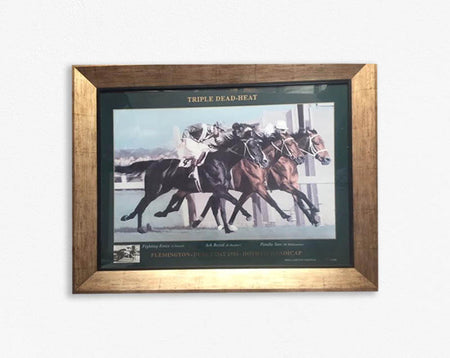 HORSE RACING-Australian Jockey Club Derby Signed Print/Framed