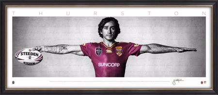 NRL-Johnathan Thurston Mini Wings Cowboys FRAMED