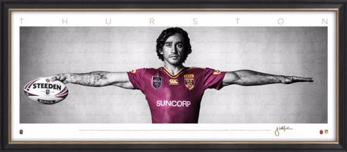 NRL-Johnathan Thurston Mini Wings Queensland Maroons UNFRAMED