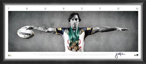 NRL-Johnathan Thurston Mini Wings Cowboys UNFRAMED